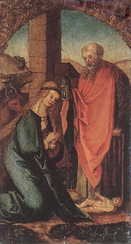 SCHAUFELEIN, Hans Leonhard The Birth of Christ  sft France oil painting art